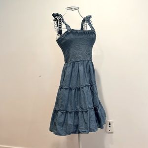 J crew ruffle tiered dress